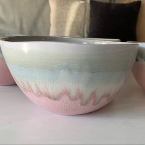 Anthropologie Glazed Bowls - Set of 4